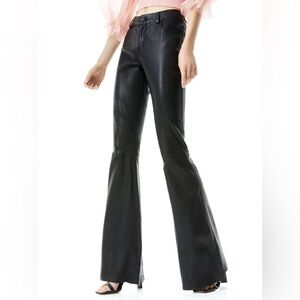 Alice + Olivia 
BRENT LEATHER BELL PANT $1000
Black 
Size 6
Excellent Condition